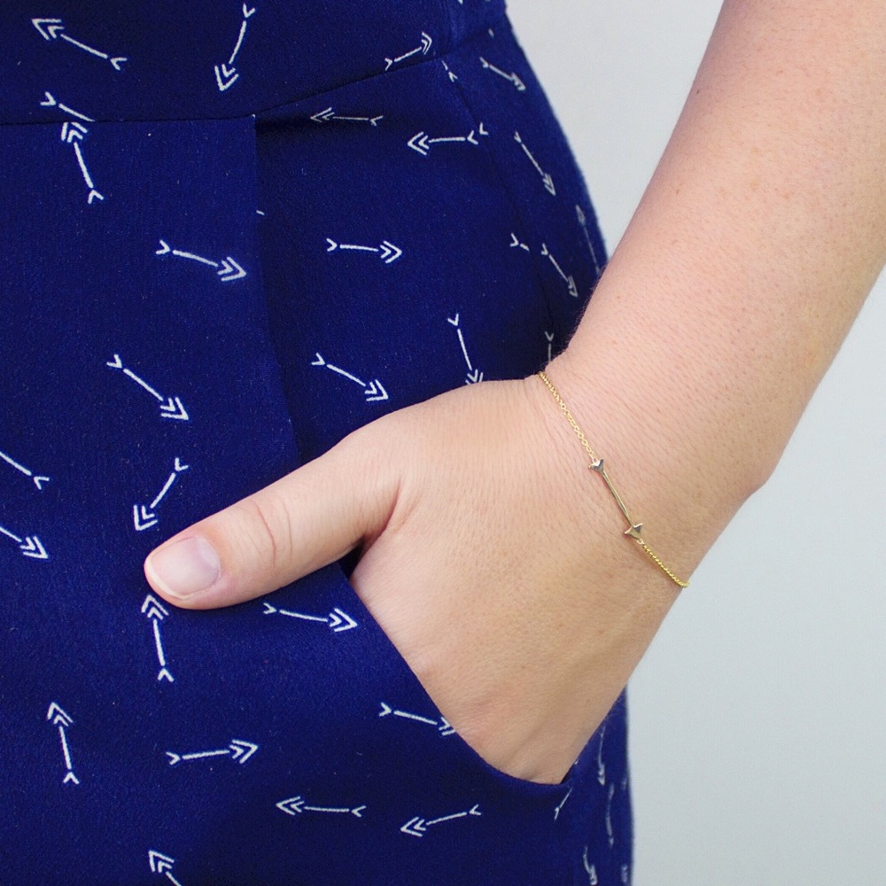Maya Brenner straight as an arrow bracelet SILVER
